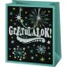 Gratuluji! Zelená exkluzivní standardní velikost dárkové tašky 11x6x15cm