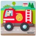 Hasičský dřevěný 5dílný dětský puzzle - Woodyland