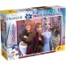 Hlavní postavy Ledového království 2 v 1 maxi puzzle 24 dílků a omalovánka 70x50 cm – Lisciani