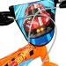 Hot Wheels 14” dětské kolo s držákem na láhev a postranními kolečky v oranžovo-černé barvě – kolo Dino Bikes