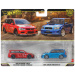 Hot Wheels Deluxe: 2005 Mitsubishi Lancer Evolution IX Wagon a 2004 Subaru Forester STI – sada 2 autíček 1:64 - Mattel