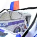 Hrací stan ve tvaru policejního auta s okny z sítě 99x50x50cm