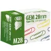 ICO: M28 Barevná sponka 28mm 100ks
