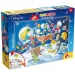 Kačeří příběhy: Donald ve vesmíru 2 v 1, puzzle se 108 dílky a omalovánka 70x50 cm - Lisciani
