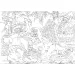 Kniha džunglí 2 v 1 108dílné puzzle a omalovánky 50x35cm - Lisciani