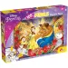Kráska a zvíře 2 v 1 puzzle a omalovánky, 108 dílků, 50x35 cm – Lisciani