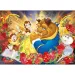Kráska a zvíře 2 v 1 puzzle a omalovánky, 108 dílků, 50x35 cm – Lisciani
