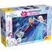 Ledové království 2 v 1, maxi puzzle 35 dílků a omalovánka 70x50 cm – Lisciani