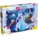 Ledové království 2 v 1, puzzle s 24 dílky a omalovánka 50x35 cm - Lisciani