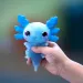 Lets Glo Axolotl svítící vodní kamarád v modré barvě
