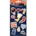 Littlies: Basketbal 3D puffy nálepky sada 10x22cm vzor
