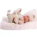 Llorens: Reborn omezená edice životní novorozence s copánkovými šaty 42 cm