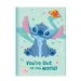 Luna: Disney Stitch Tajný deník se zámkem a propiskou s bambulkou 12x18 cm, 60 listů