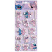Luna: Disney Stitch a Angel sada 3D vystouplých samolepek na archu 10 × 22 cm