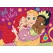 Luna: Disney princezny 2 v 1, omalovánkové puzzle, 100 dílků