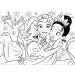 Luna: Disney princezny 2 v 1, omalovánkové puzzle, 100 dílků