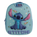 Luna: Must Team 3D Stitch s motivem vesmíru, zaoblený školkový batoh 26 x 10 x 32 cm