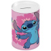 Luna: kovová pokladnička ve tvaru válce s motivem Disney Stitch 10 x 15 cm