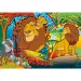 Lví král 2 v 1 24dílné Eco maxi puzzle a omalovánka 70x50cm - Lisciani