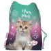 MLF Kitty Party kočičí sáček na tělocvik, sportovní sáček 34x43 cm