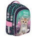 MLF Kitty Party školní taška s kočičím vzorem, 4 přihrádky, batoh BPL58 40 x 29 x 19 cm
