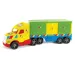 Magic Truck Basic: Nákladní auto s krabicovým přívěsem a světlem, délka 80 cm - Wader