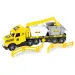 Magic Truck Technic: Kamion s kontejnerem a světlem 80 cm - Wader