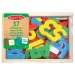 Magnetická dřevěná čísla sada her pro rozvoj dovedností v úložné krabici - Melissa &amp; Doug