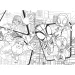Marvel Spidey 2 v 1 maxi 24dílné puzzle a omalovánka 70x50 cm - Lisciani