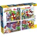 Marvel Spidey 2 v 1 maxi 4x48dílné puzzle a omalovánka 35x25 cm - Lisciani