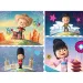 Máša a medvěd Máša poznává svět 24dílné maxi podlahové puzzle 70x50 cm - Lisciani