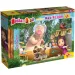 Máša a medvěd koupání 24dílné maxi podlahové puzzle 70x50 cm - Lisciani