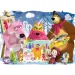 Máša a medvěd malování s přáteli 60dílné maxi podlahové puzzle 70x50 cm - Lisciani