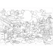 Mickey Mouse – Detektiv 2 v 1, puzzle a omalovánka, 108 dílků, 50x35 cm – Lisciani