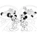 Mickey Mouse 2 v 1, 24dílné puzzle a omalovánka 50x35 cm - Lisciani