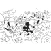 Mickey Mouse 2 v 1, 250dílné puzzle a omalovánka 50x35 cm - Lisciani