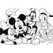Mickey Mouse 2 v 1 2x12dílné maxi puzzle a omalovánky - Lisciani