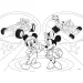 Mickey Mouse 2 v 1 maxi 24dílné puzzle a omalovánka 70x50 cm - Lisciani