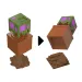 Minecraft Reveal minifigurka v úložném boxu – Dub – Mattel
