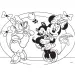 Minnie Mouse 2 v 1 maxi 24dílné puzzle a omalovánka 70x50 cm - Lisciani