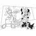 Minnie Mouse 2 v 1 maxi 2x24dílné puzzle a omalovánka 50x35cm - Lisciani