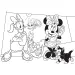 Minnie Mouse 2 v 1 maxi puzzle a omalovánka 35 dílků, 70x50 cm – Lisciani