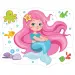 Mořská panna obří podlahové puzzle 12 dílků