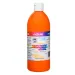 Nebulizér: Oranžová tekutá tempera v lahvi o objemu 500 ml.