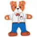 Oblékací pejsek dřevěné puzzle 18 ks - Woodyland