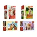 Okouzlující zvířata 54 dílků mini puzzle 4 druhy - Trefl