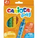 Omyvatelná extra měkká sada dětských voskovek Baby, 8 ks - Carioca
