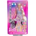 Panenka Barbie v kočičím oblečení s módními prameny - herní sada Mattel