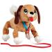 Peppy Pups: Hnědý plyšový pes s vodítkem 28 cm