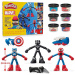 Play-Doh: Marvel Hrdinská dobrodružství sada modelíny s 3 figurkami - Hasbro